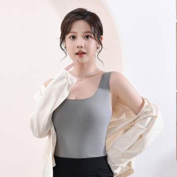 Термална жилетка за жени, полиестер, термична функция, кръгло деколте, пуловер стил