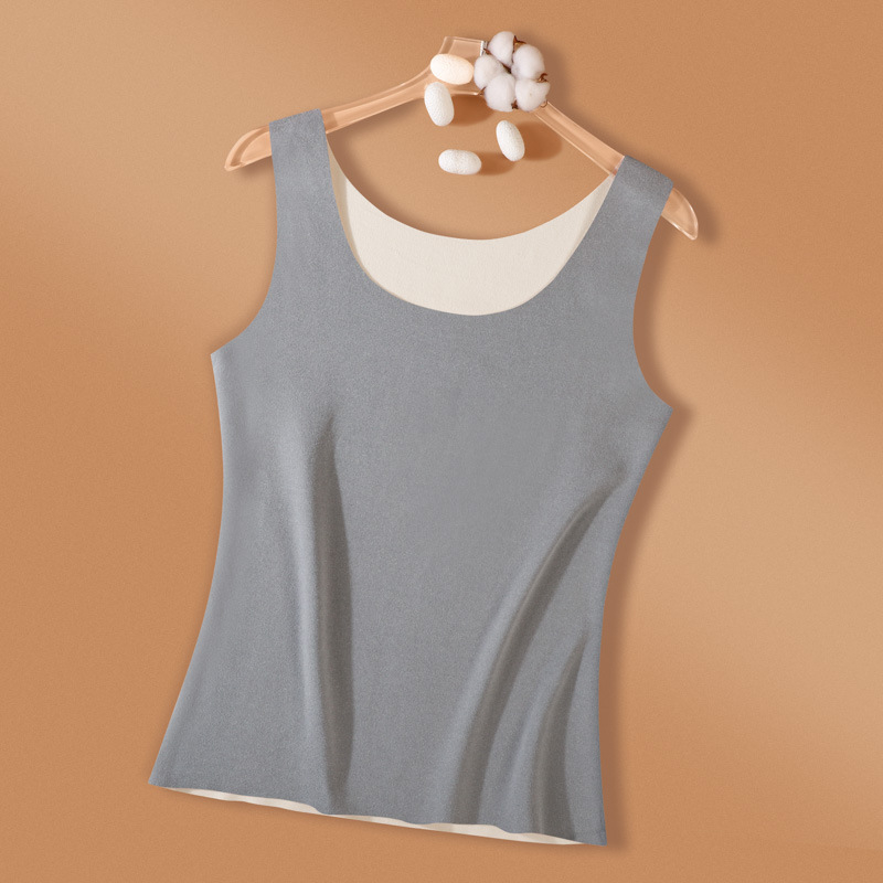 Термална жилетка за жени, полиестер, термична функция, кръгло деколте, пуловер стил