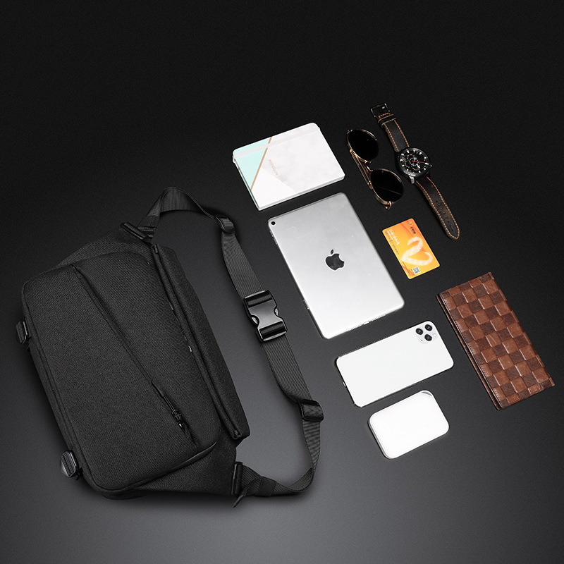 Muška crossbody torba – Oxford tkanina, vodootporna, protiv krađe, prozračna, proširiva
