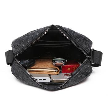 Unisex torba preko ramena – PU materijal, podstava od najlona, geometrijski uzorak, otporna na habanje