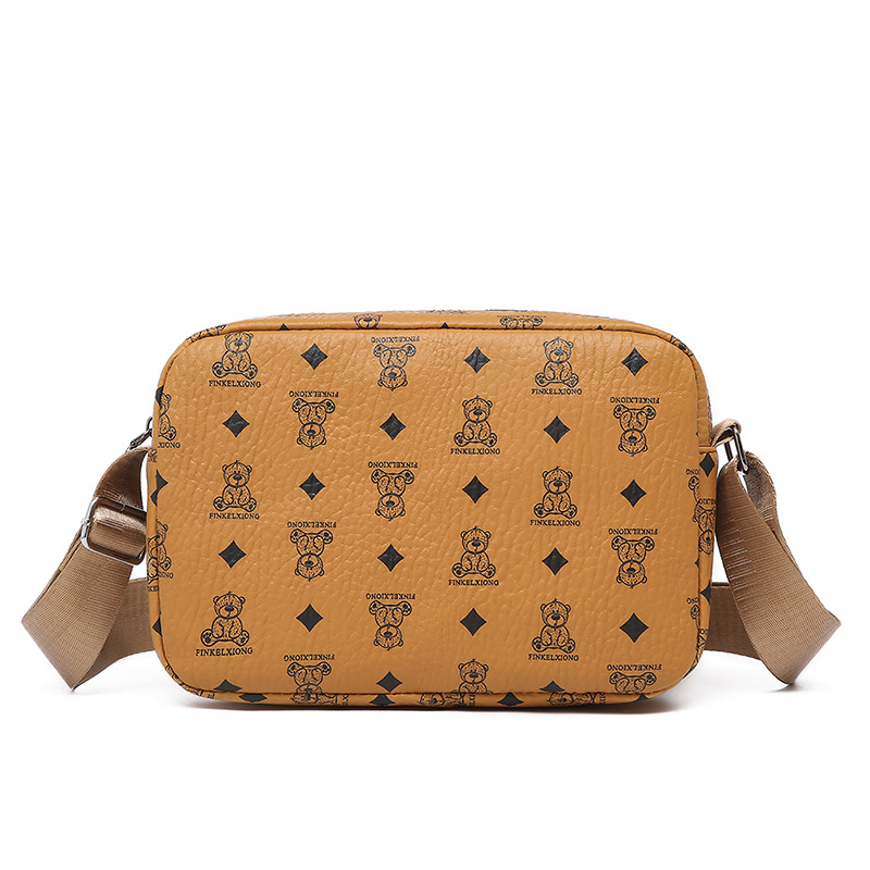 Unisex torba preko ramena – PU materijal, podstava od najlona, geometrijski uzorak, otporna na habanje