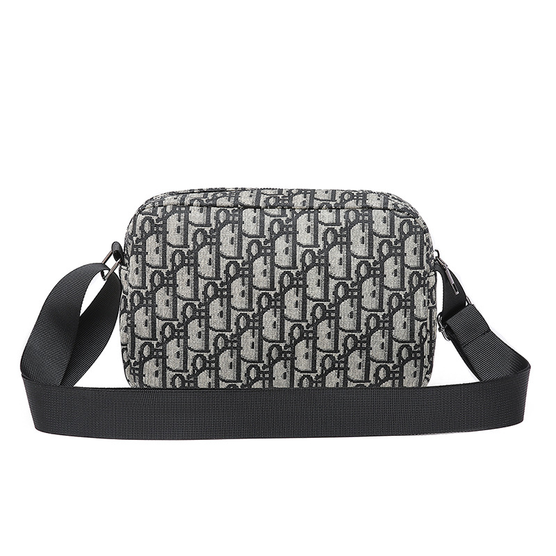Unisex torba preko ramena – PU materijal, podstava od najlona, geometrijski uzorak, otporna na habanje