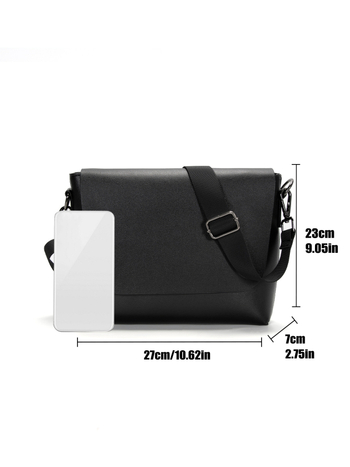 Muška torba za ramena - ultra lagana PU koža, gradski stil, torba s klapom za tablet