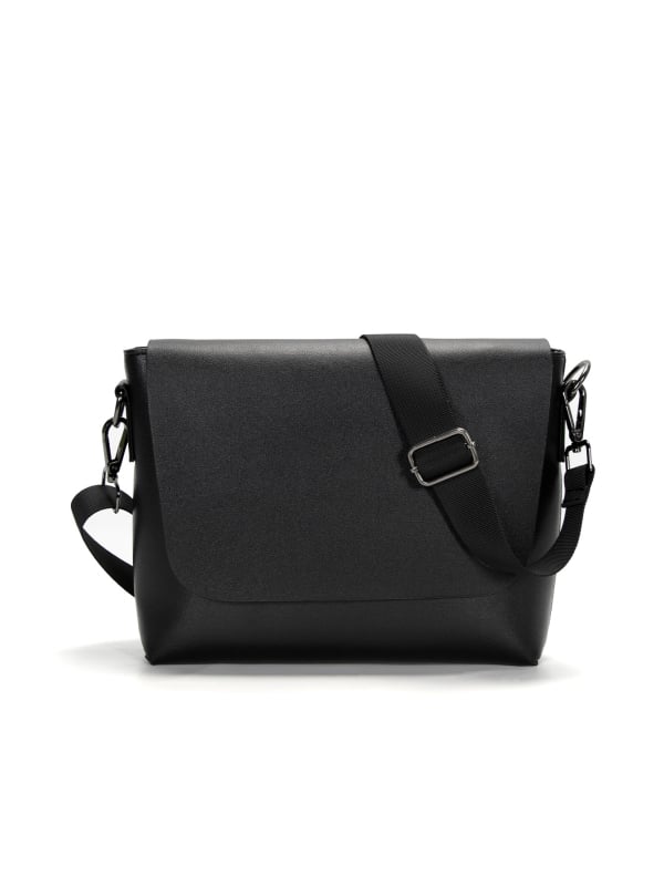 Muška torba za ramena - ultra lagana PU koža, gradski stil, torba s klapom za tablet