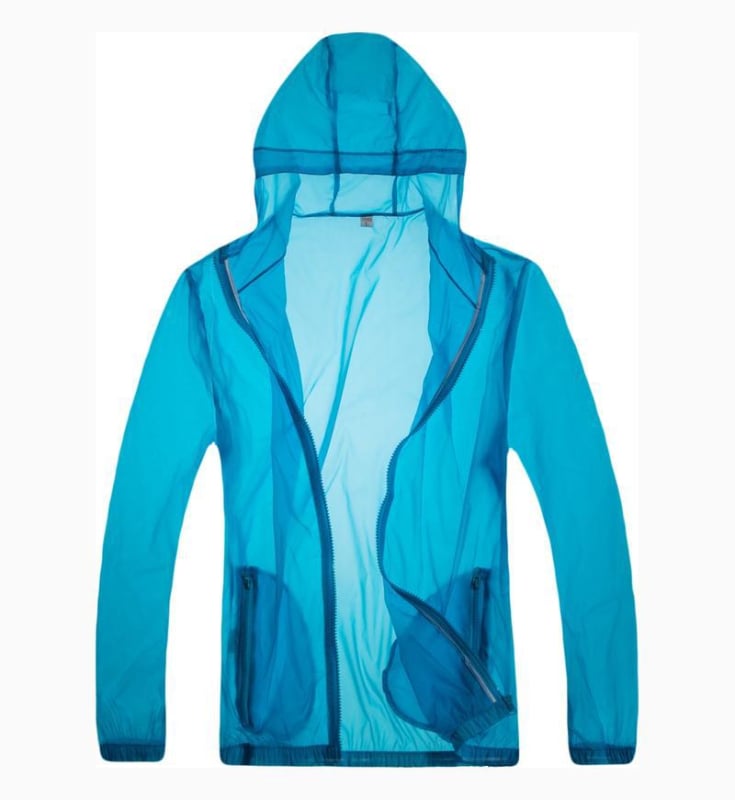 Trendy wear UV zaštita outdoor trench coat, ultratanki, SPF 30, tkanina od smjese kemijskih vlakana, pogodno za ribolov, planinarenje, putovanja, vožnju bicikla