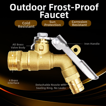 Robinet pentru mașina de spălat, din alamă, cu miez de valvă din cupru, model TK504, certificat CE