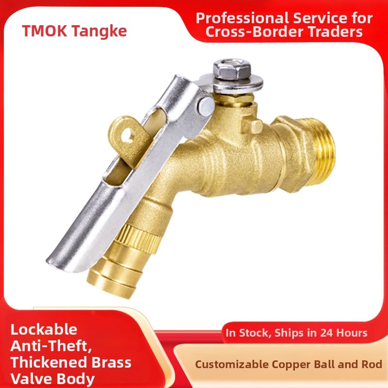 Robinet pentru mașina de spălat, din alamă, cu miez de valvă din cupru, model TK504, certificat CE