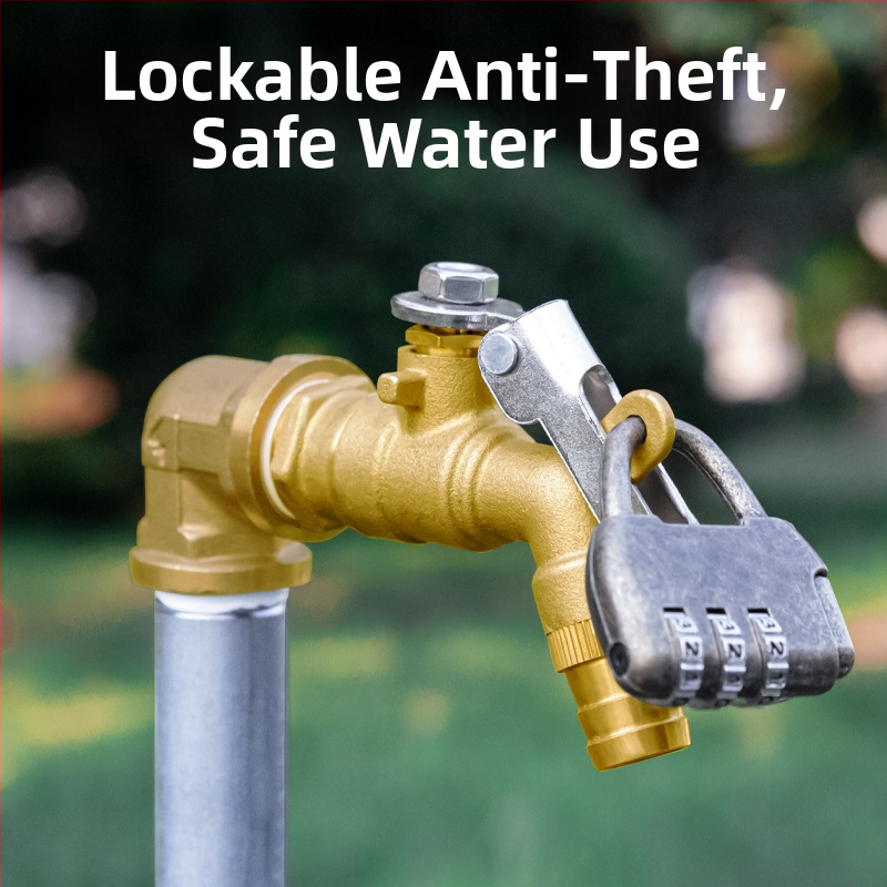 Robinet pentru mașina de spălat, din alamă, cu miez de valvă din cupru, model TK504, certificat CE