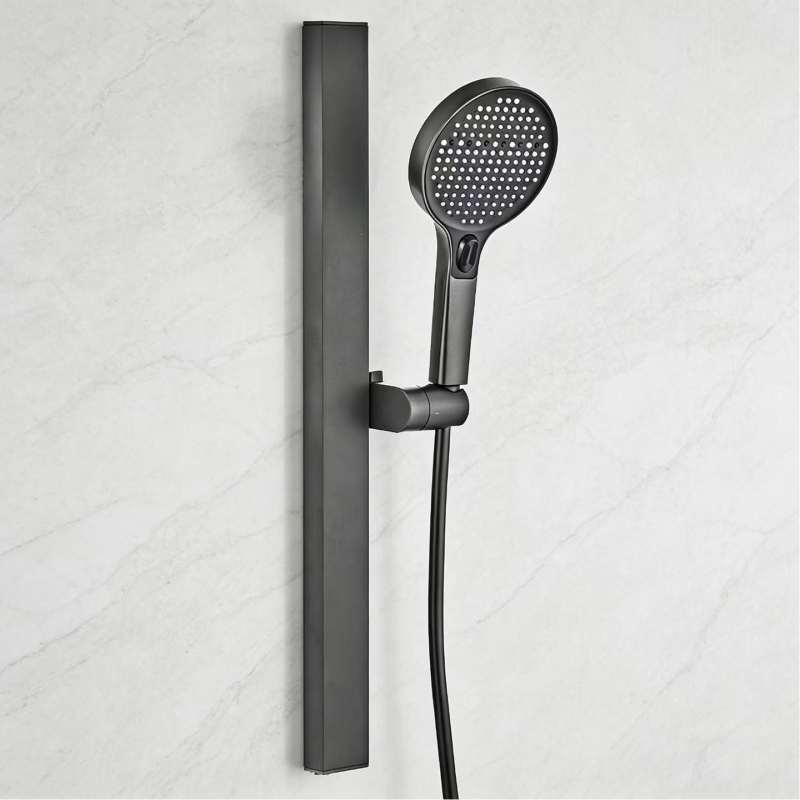 Set šipke za tuš od aluminijske legure, odvojivi, podesivi – kvadratni podizni štap, model 03