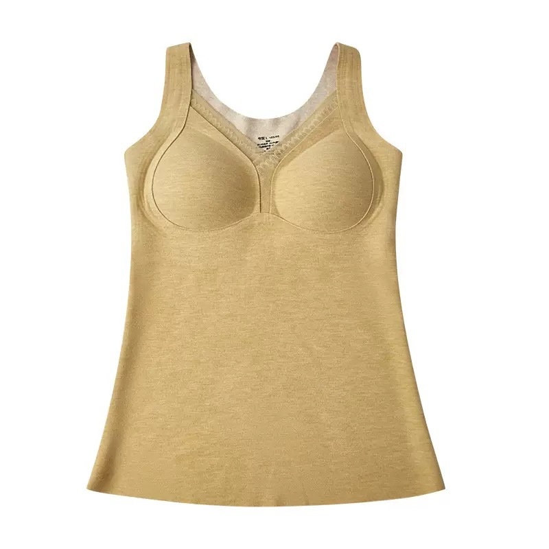 Ženska termalna vest s V izrezom, debeli viskozni materijal 201-250 g/m², oblikovanje tijela, baršunasta podstava, pulover stil