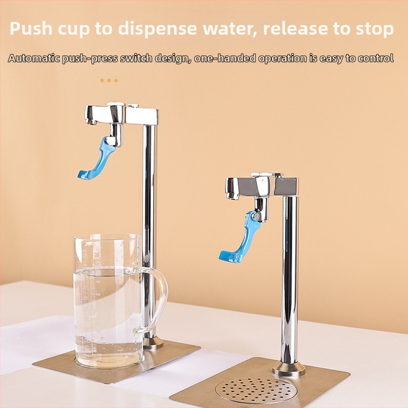 Push Cup faucet pre kuchyňu a kaviarenský bar, dvojitá konštrukcia výdajníka pohárov pre priame nalievanie