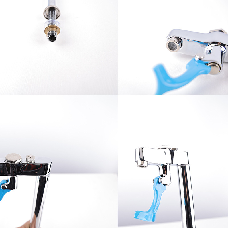 Robinet pentru pahare cu acționare prin apăsare, pentru bucătărie și bar de cafea, distribuitor de băuturi cu structură dublă pentru turnare directă