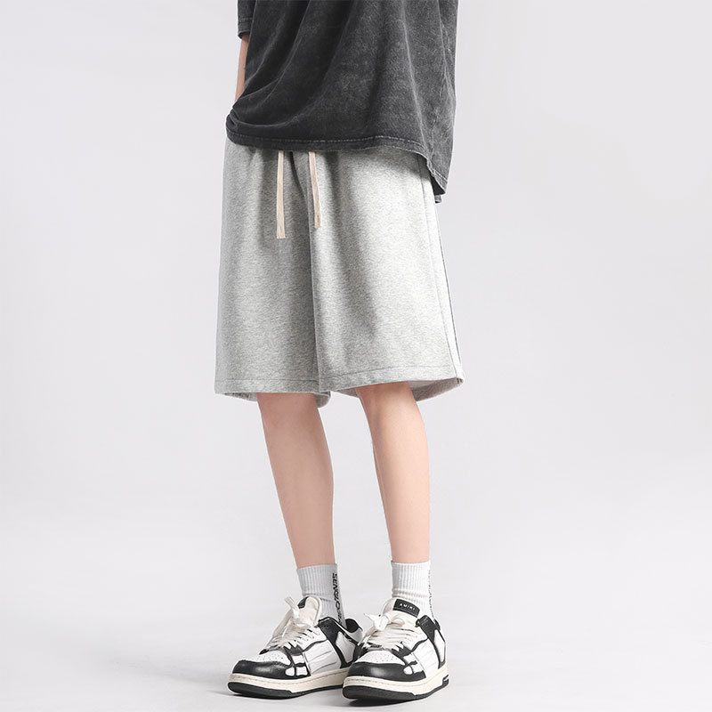 Muške kratke hlače od pletiva pamuka Ice Silk, 59% poliester, 41% pamuk, ravni kroj, mikro-elastičnost, ljeto