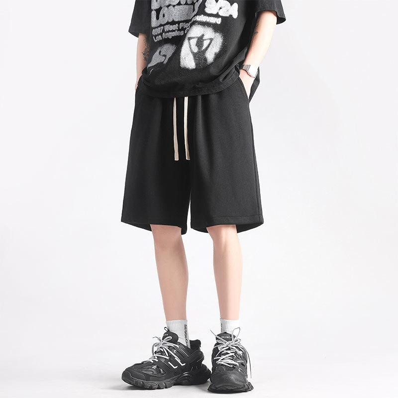 Muške kratke hlače od pletiva pamuka Ice Silk, 59% poliester, 41% pamuk, ravni kroj, mikro-elastičnost, ljeto