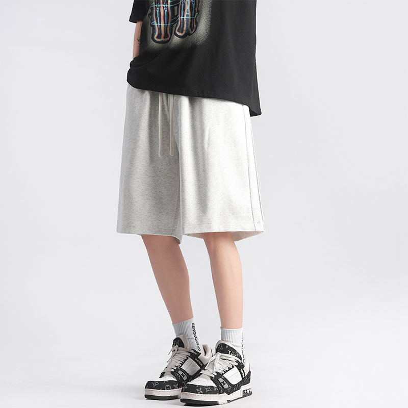 Muške kratke hlače od pletiva pamuka Ice Silk, 59% poliester, 41% pamuk, ravni kroj, mikro-elastičnost, ljeto