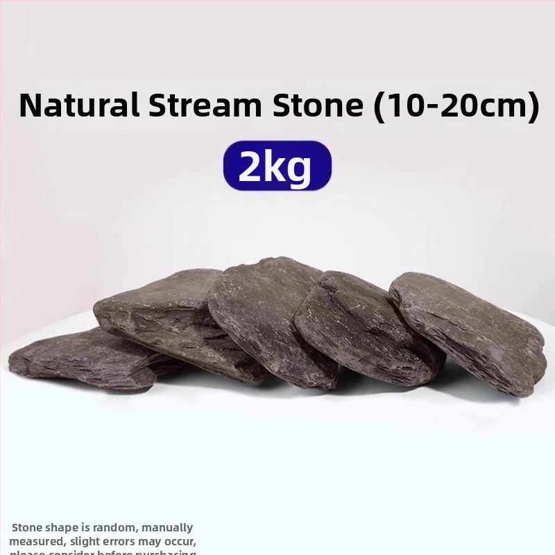 Sada kamenných prvkov pre akvárium na stolné použitie - živica, ekologický tok dekor, platforma pre korytnačku