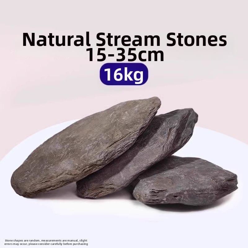 Sada kamenných prvkov pre akvárium na stolné použitie - živica, ekologický tok dekor, platforma pre korytnačku