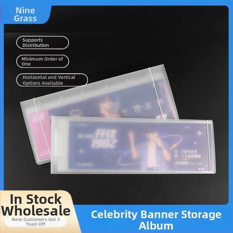 Kézben tartható fotóalbum plakátokhoz, PP borító, loose-leaf kötés, 10 oldal, logónyomtatás és testreszabás elérhető.