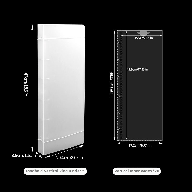 Χειροποίητο φωτογραφικό άλμπουμ για πανό, PP εξώφυλλο, δέσιμο loose-leaf, 10 σελίδες, εκτύπωση λογότυπου και προσαρμογή.