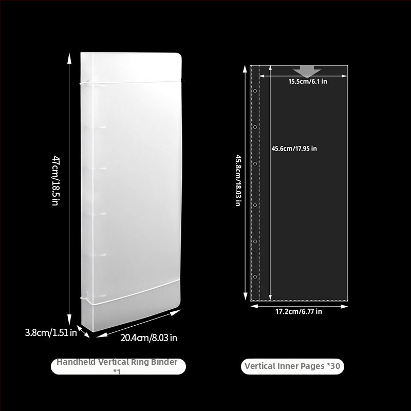 Χειροποίητο φωτογραφικό άλμπουμ για πανό, PP εξώφυλλο, δέσιμο loose-leaf, 10 σελίδες, εκτύπωση λογότυπου και προσαρμογή.