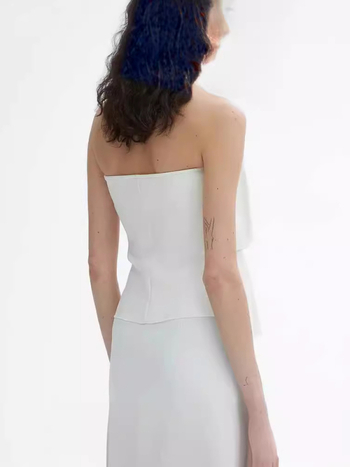 Туб топ без презрамки — Slim fit, Ultra къс стил (≤40 см), Пролет 2025