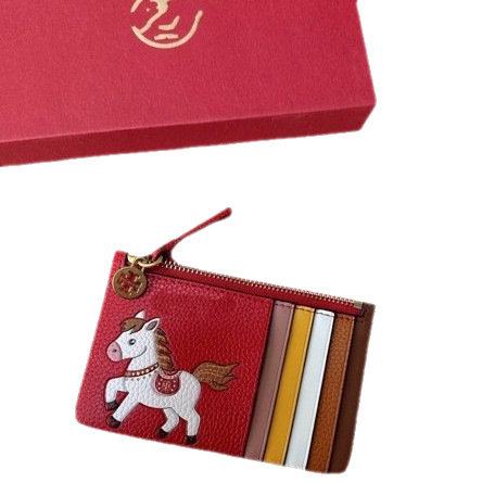 Портфейл за карти - ултра тънък, естествена кожа, 1 сгъвка, унисекс, множество отделения за карти