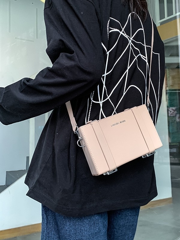 Muška torba preko ramena, ulični modni stil, PU materijal, PU podstava, jednobojna, vodootporna
