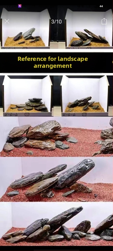 Hlavný kameň pre akvarijnú krajinu, rockery sada pre ryby, krevety a želvy