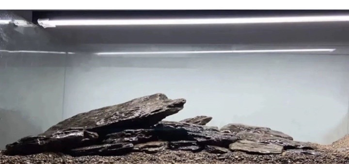 Akvarisztikai tájkép fő kő, rockery készlet halak, garnéla és teknősök számára