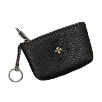 Novčanik za novčiće od kože prvog sloja s zatvaračem, unisex urbani minimalistički stil, držač kartica