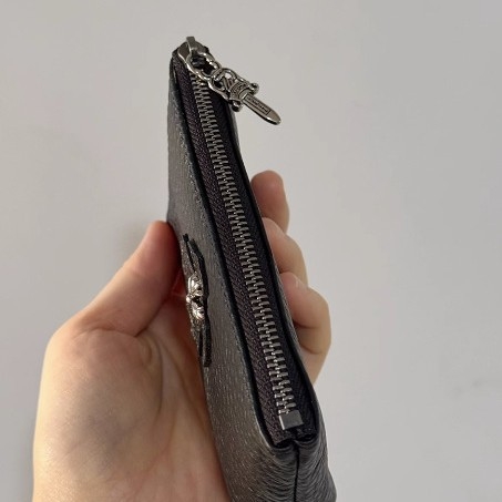 Novčanik za novčiće od kože prvog sloja s zatvaračem, unisex urbani minimalistički stil, držač kartica