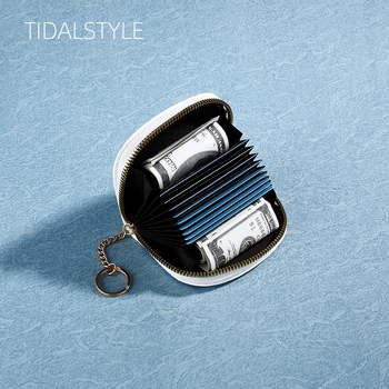 Дамски портфейл в японски стил с 11 отделения за карти и документен джоб, плодова шарка, полиестер, марка TIDALSTYLT