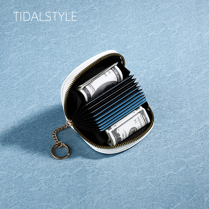 Дамски портфейл в японски стил с 11 отделения за карти и документен джоб, плодова шарка, полиестер, марка TIDALSTYLT