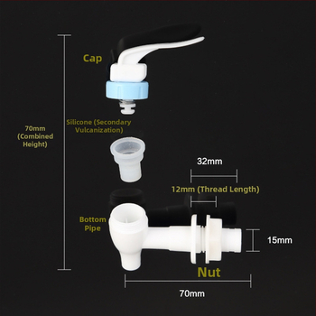 ABS plastový vodovodný kohútik, jednokoľajný dizajn, ovládanie kľúčom, montáž dierou, model 7/85