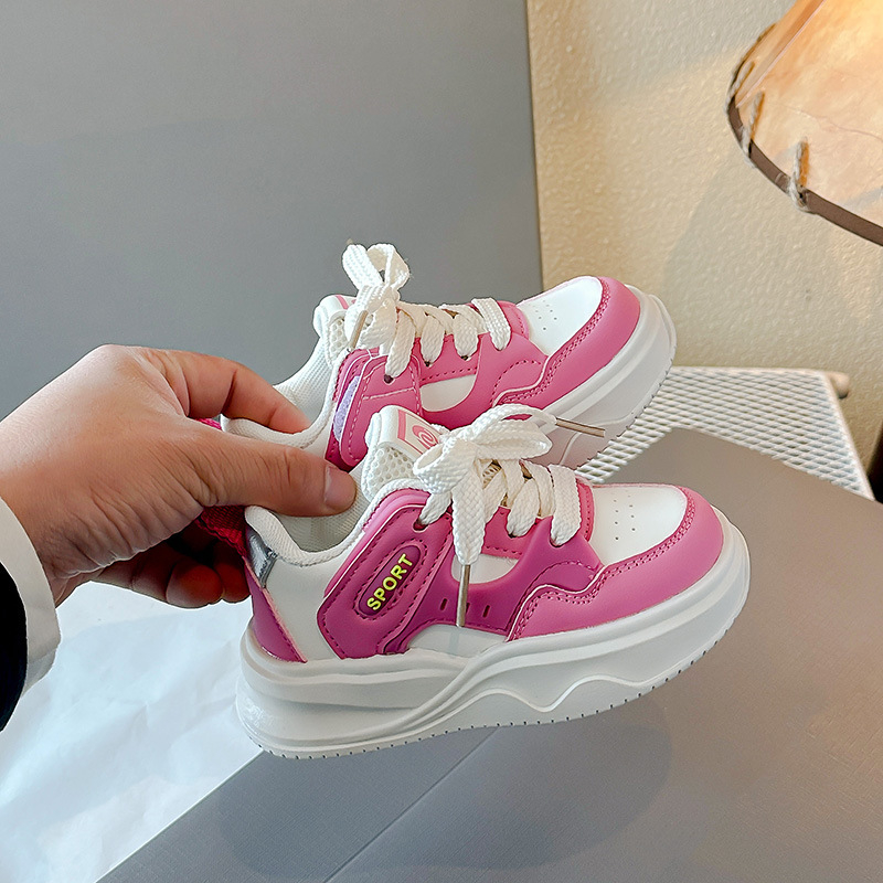 Dječje tenisice za proljeće-jesen, unisex, s Velcro zatvaračem, PU gornjište i PU potplat, svakodnevna obuća