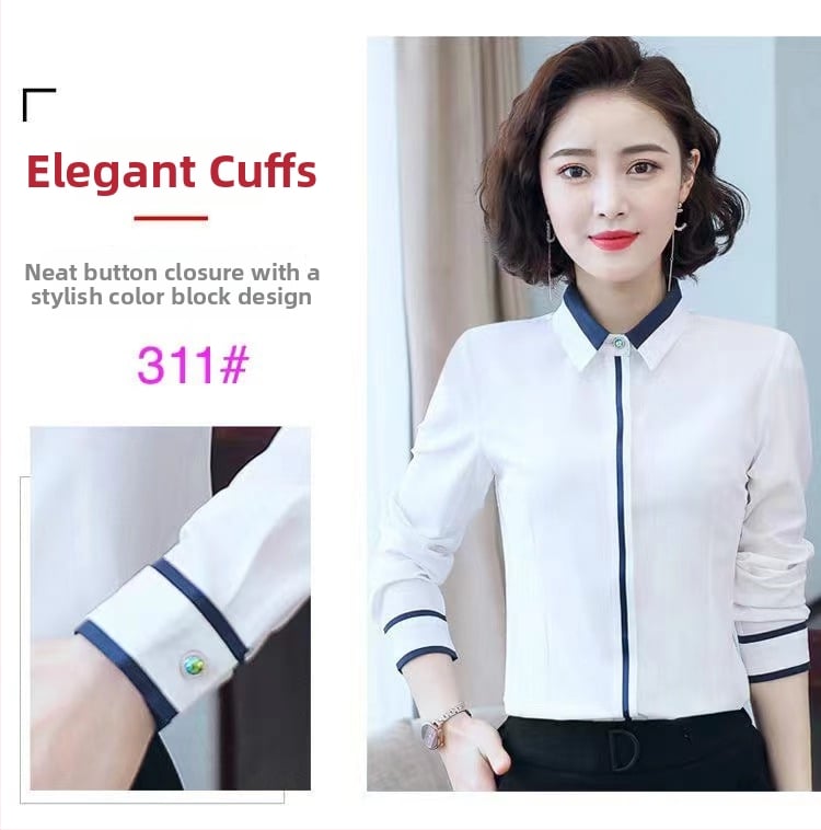 Риза от шифон със спандекс, тясна кройка, къс ръкав, квадратно деколте, обикновена дължина.