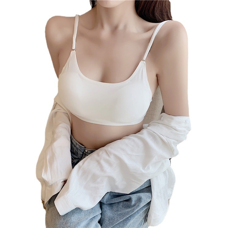 Tube top za prsa — Ice Silk tkanina, najlon, veliki otvoreni leđa, puna šalica, tanki oblikovani košarica (Ice Silk, Nylon, Large backless, Full cup, Thin molded cup)