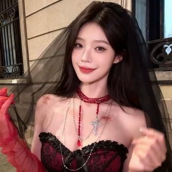 Pokrivalo za glavu od mreže, vintage ženski stil, goth šal-stil, za Halloween, nevjesta duh, jesen 2025