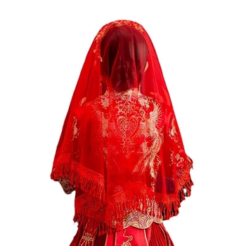 Vjenčani mrežasti veo - U-oblik, dvostruki sloj, retro stil, prilagodljivo obrađivanje