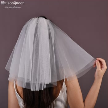 Vjenčani veo, najlon, dvostruki sloj, U-oblik, ženski stil, marka Manzhen Bride, model V-26