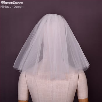 Vjenčani veo, najlon, dvostruki sloj, U-oblik, ženski stil, marka Manzhen Bride, model V-26