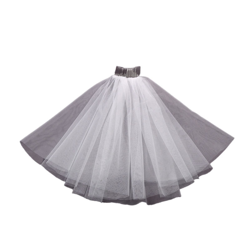 Vjenčani veo, najlon, dvostruki sloj, U-oblik, ženski stil, marka Manzhen Bride, model V-26