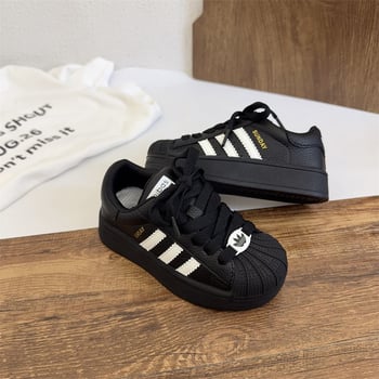 Dječje tenisice s tankim potplatom, unisex, gornji dio od mikrovlaknaste kože, Velcro zatvaranje, gumeni potplat, nizak profil