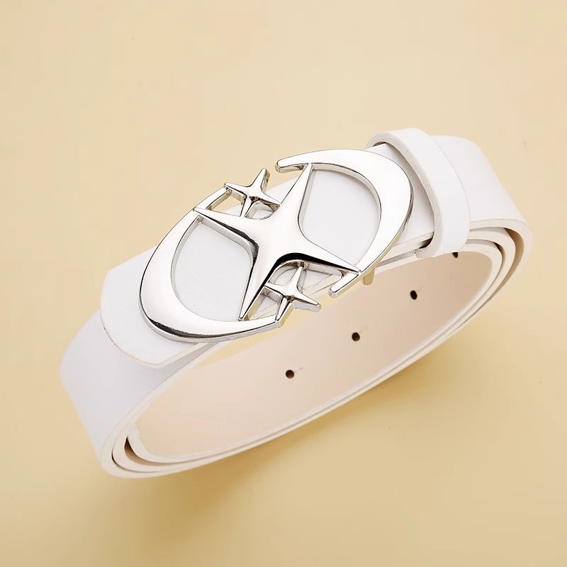 Ζώνη unisex με αστεροειδή αγκράφα, ρετρό γοτθικός σχεδιασμός, PU υλικό, αγκράφα από κράμα, αυτόματη στερέωση, πλάτος 2–4 εκ, στυλ επιχειρηματικό/πολυλειτουργικό/απλό