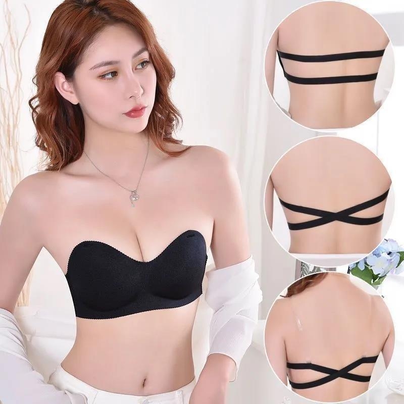 Bez naramenica tube top grudnjak, pune čahure, srednji oblik čahure, protuklizna, lijep stražnji dio, materijal Nylon 80–90%