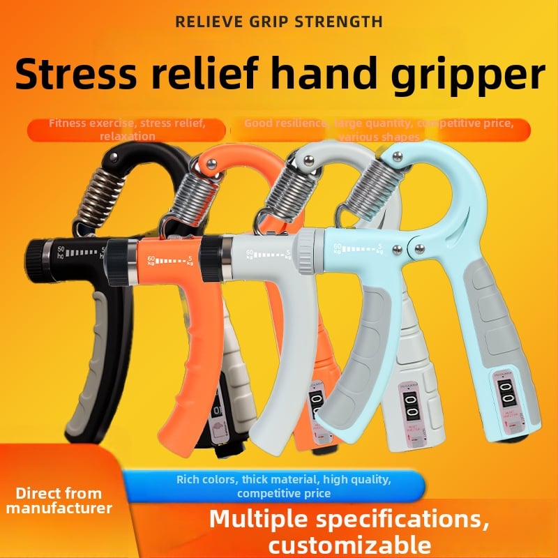 Practice Fogáserő-fejlesztő – rugós acélból, 5-60 kg-os állítható, rugós feszítő, uniszex, fitnesz és rehabilitáció