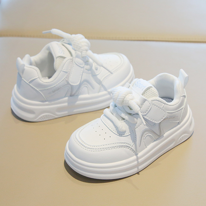 Dječje tenisice za trčanje, prozračne, lagane i otporne, gornji dio od umjetne kože, kopčanje na Velcro, potplat PVC, za dob 1–6 godina, pogodne za proljeće i jesen