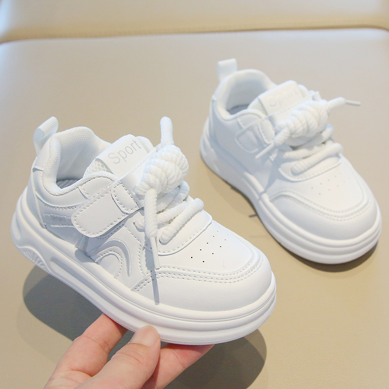 Dječje tenisice za trčanje, prozračne, lagane i otporne, gornji dio od umjetne kože, kopčanje na Velcro, potplat PVC, za dob 1–6 godina, pogodne za proljeće i jesen