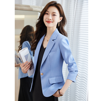 Женски къс костюм жакет в твид стил, Slim fit, дълги ръкави, едно копче, дължина 50–65 см, 80–90% полиестер, Зимна колекция 2023