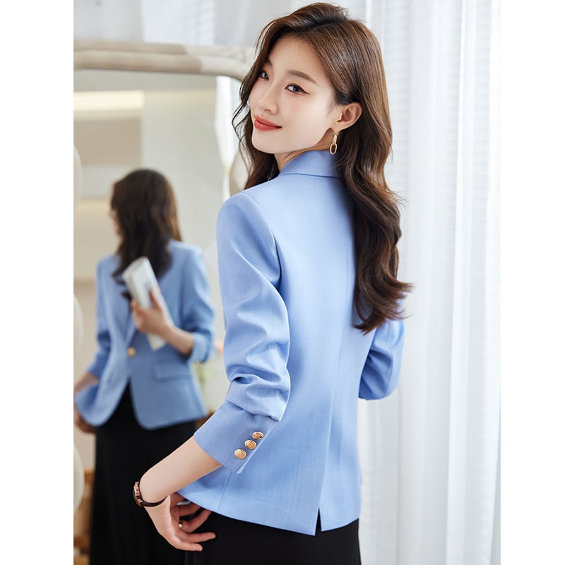 Женски къс костюм жакет в твид стил, Slim fit, дълги ръкави, едно копче, дължина 50–65 см, 80–90% полиестер, Зимна колекция 2023